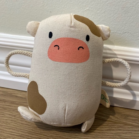 Other - Panda Crate Cow 5" Plush Mooing Shaker Canvas Toy Farm Stuffed Animal
